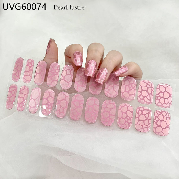 UV gel nail sticker semi-cured UVG60074