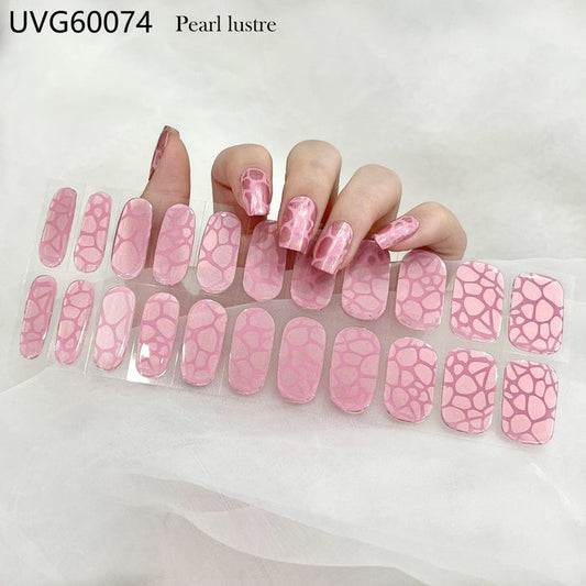 UV gel nail sticker semi-cured UVG60074