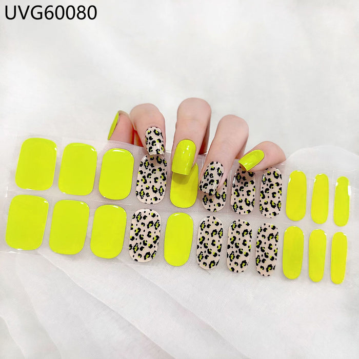 UV gel nail sticker semi-cured UVG60080