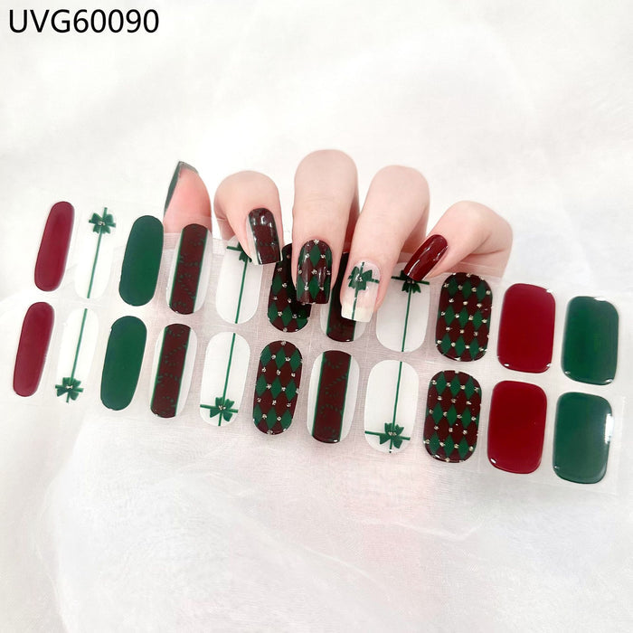 UV gel nail sticker semi-cured UVG60090