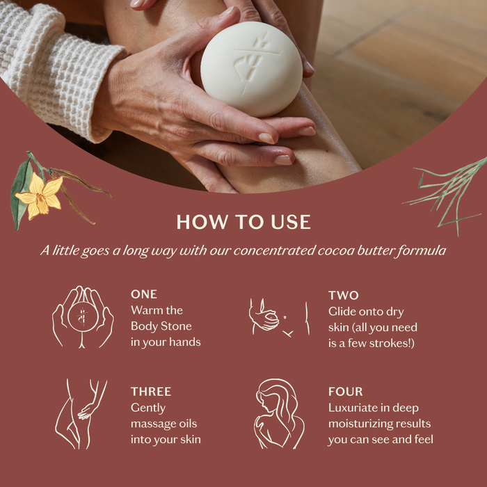 Kate Mcleod The Body Stone Lotion Bar Vanilla and Vetiver