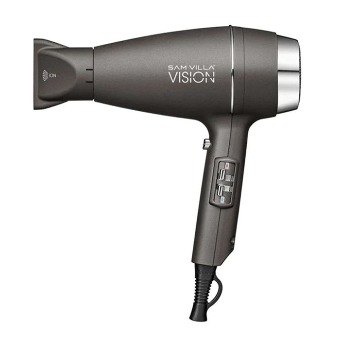 Sam Villa Vision Hair Dryer – Lightweight Professional Blow Dryer with Brushless Digital Motor, Fast Drying, Quiet Operation, Ergonomic Design for Shiny, Healthy Hair