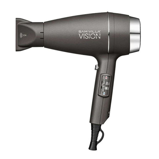 Sam Villa Vision Hair Dryer – Lightweight Professional Blow Dryer with Brushless Digital Motor, Fast Drying, Quiet Operation, Ergonomic Design for Shiny, Healthy Hair