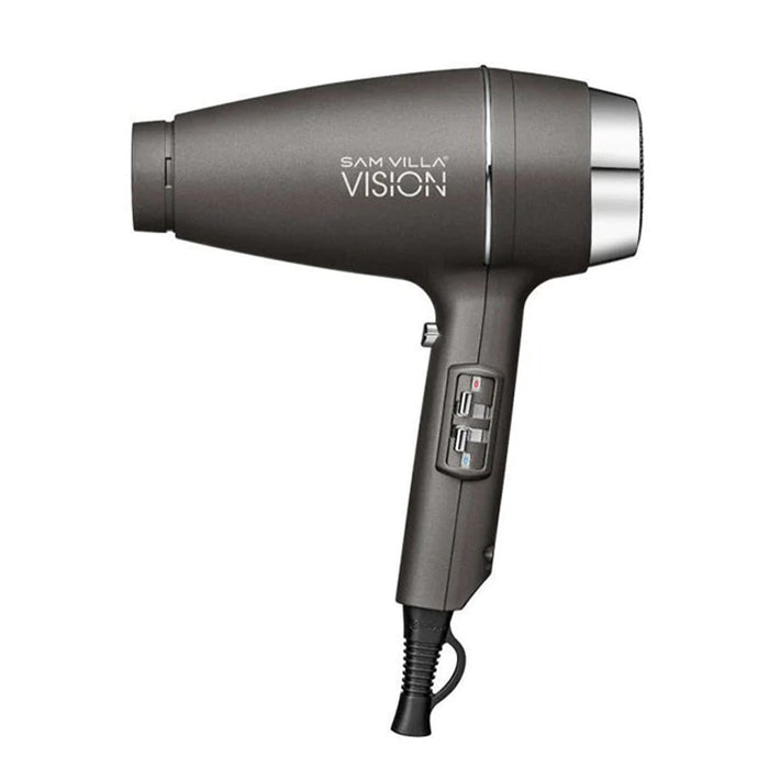 Sam Villa Vision Hair Dryer – Lightweight Professional Blow Dryer with Brushless Digital Motor, Fast Drying, Quiet Operation, Ergonomic Design for Shiny, Healthy Hair