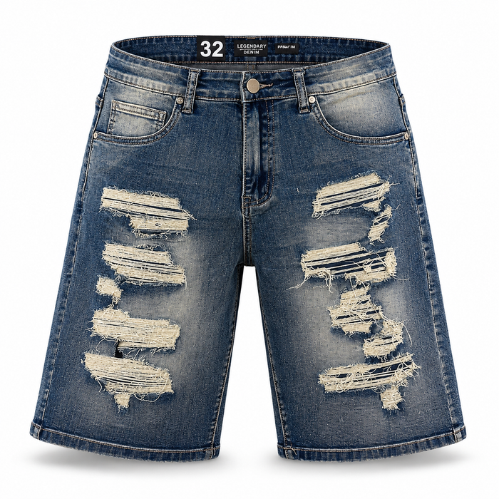 WAIMEA DENIM JEANS SHORT - M7617D - BLUE WASH