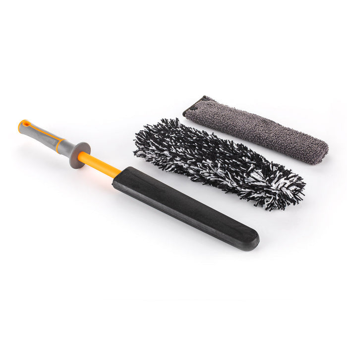Detail Factory Wheel Barrel Brush Solar flare product view on a white background.