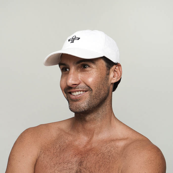 White Mens Cap