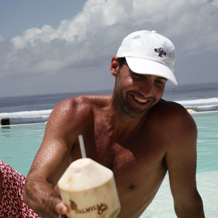 White Mens Cap