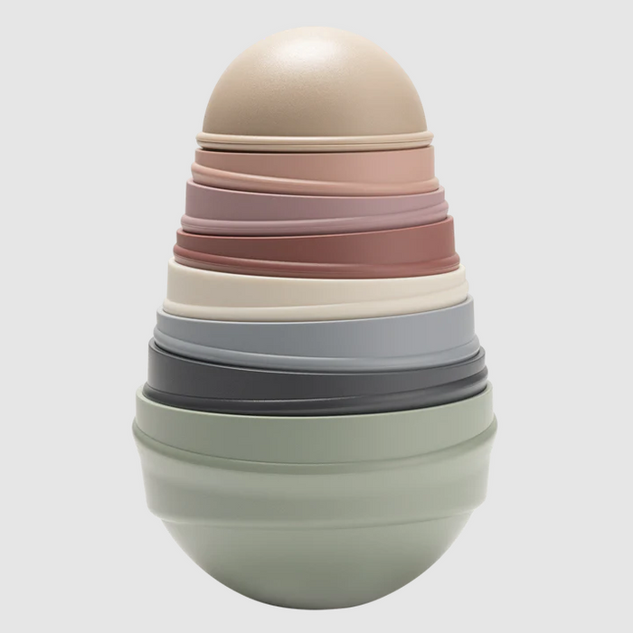 Wobbly Tower - Stacking Toy - Pastel Rainbow 2