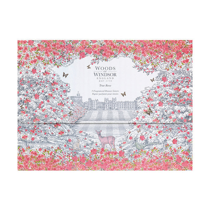 Woods Of Windsor Drawer Liners True Rose 5 Sheets