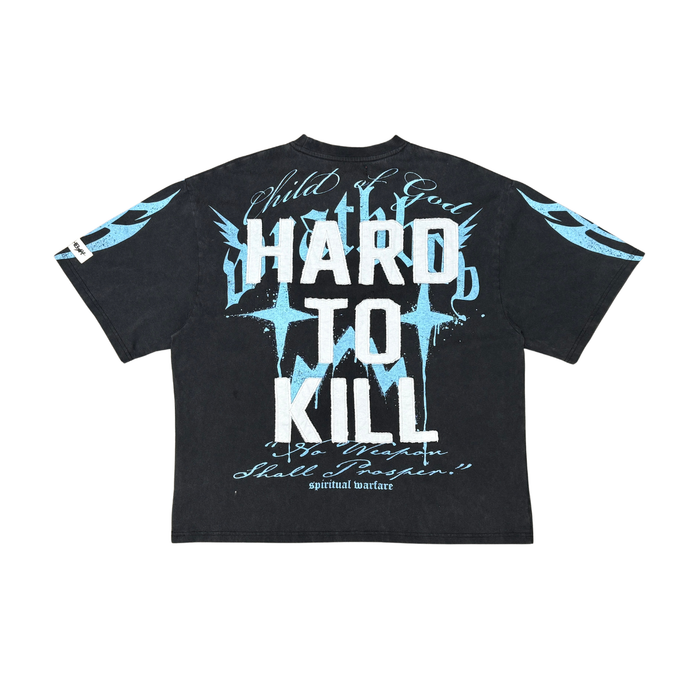 WRATHBOY "HARD TO KILL" OVERSIZED T-SHIRT - WB615 - BLACK