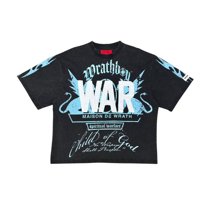 WRATHBOY "HARD TO KILL" OVERSIZED T-SHIRT - WB615 - BLACK