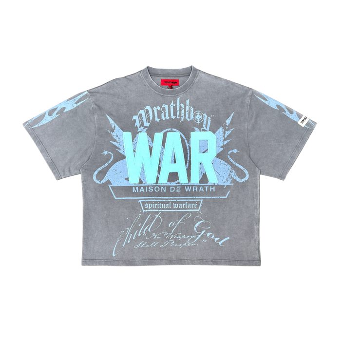 WRATHBOY "HARD TO KILL" OVERSIZED T-SHIRT - WB615 - GREY