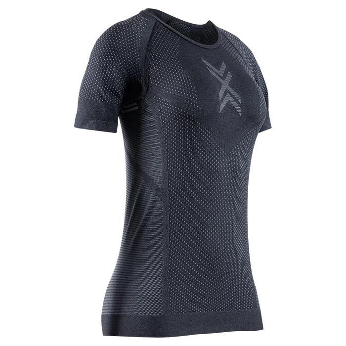 X BIONIC RUNNING SHORT SLEEVE SHIRT BLACH RHINO GREY MUJER