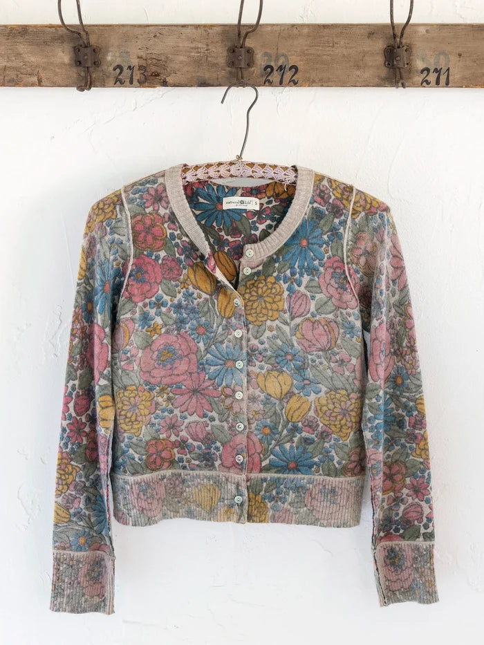 Your Everything Cardigan Sweater - Drawn Garden Multi-view 4