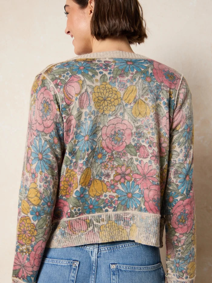 Your Everything Cardigan Sweater - Drawn Garden Multi-view 8