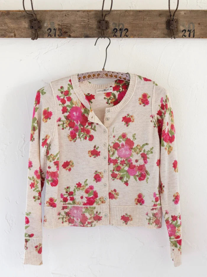 Your Everything Cardigan Sweater - English Garden Vanilla-view 1