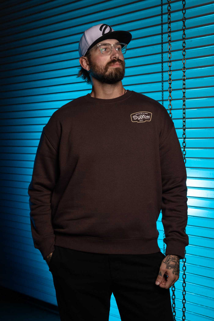Zapped Crewneck - Tan/White-Brown