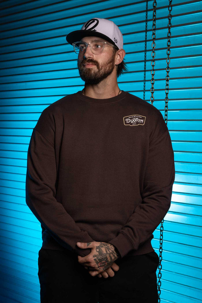 Zapped Crewneck - Tan/White-Brown