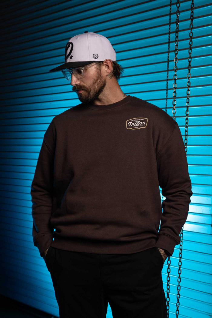 Zapped Crewneck - Tan/White-Brown