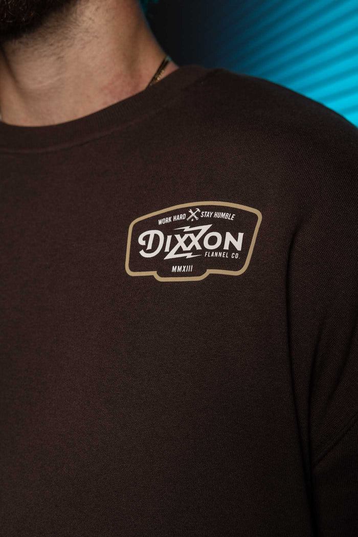 Zapped Crewneck - Tan/White-Brown
